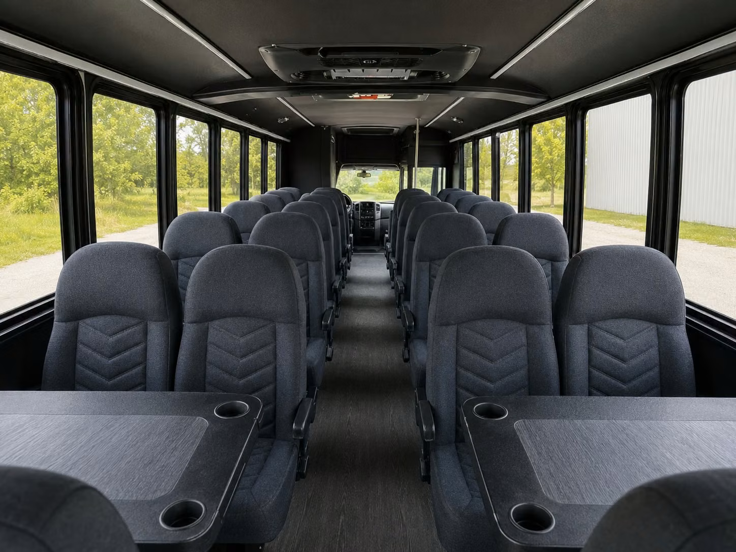 18 passenger minibus interior